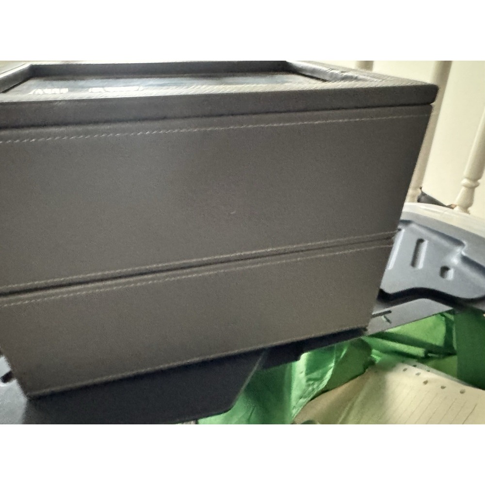 Stackers From The Container Store Large 2 Sectioned Gray Jewelry Storage Box - Picture 4 of 8